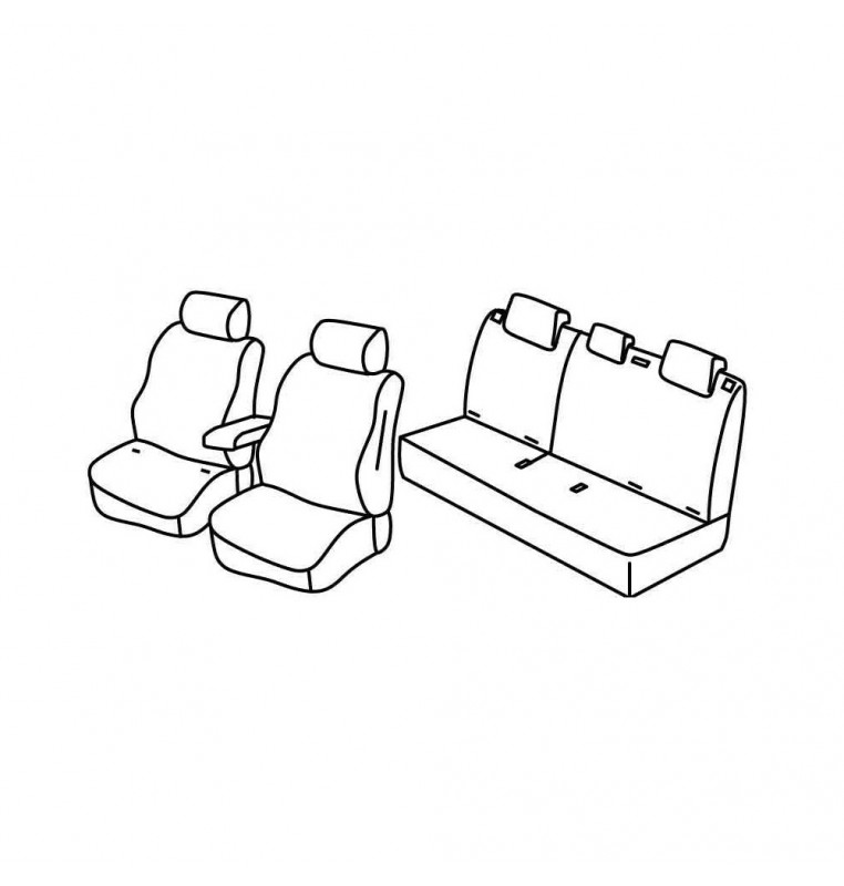 Set coprisedili Superior - Beige - compatibile per Nissan Leaf (09/17>)