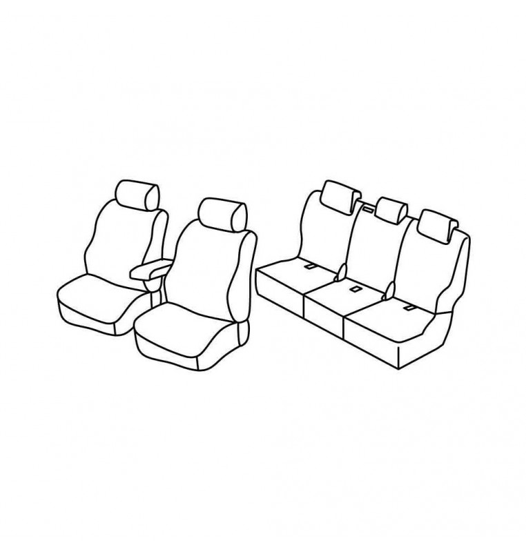 Set coprisedili Superior - Beige - compatibile per Nissan Pathfinder (03/05>09/10)