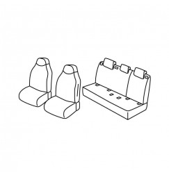 Set coprisedili Superior - Nocciola - compatibile per Nissan Juke (12/19>)