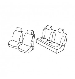 Set coprisedili Superior - Beige - compatibile per Opel Adam (02/13>12/19)