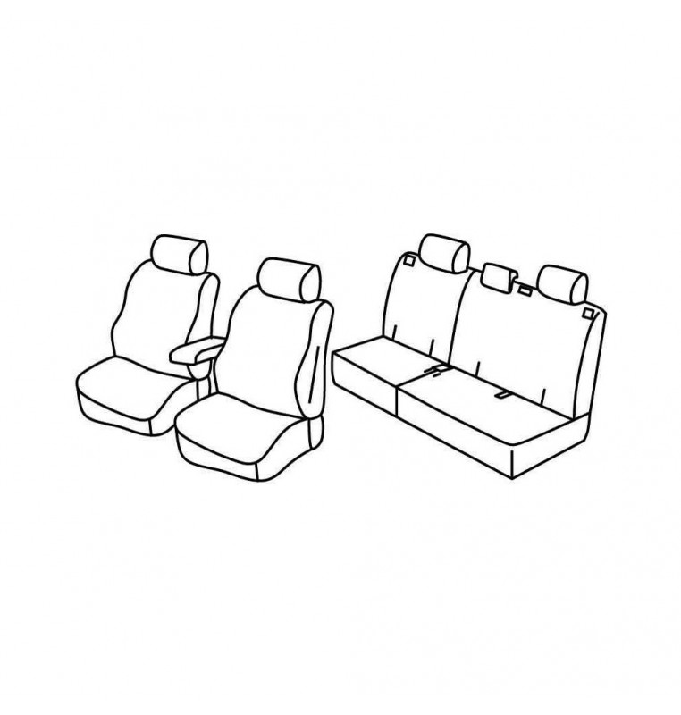 Set coprisedili Superior - Nocciola - compatibile per Opel Antara (11/06>05/17)