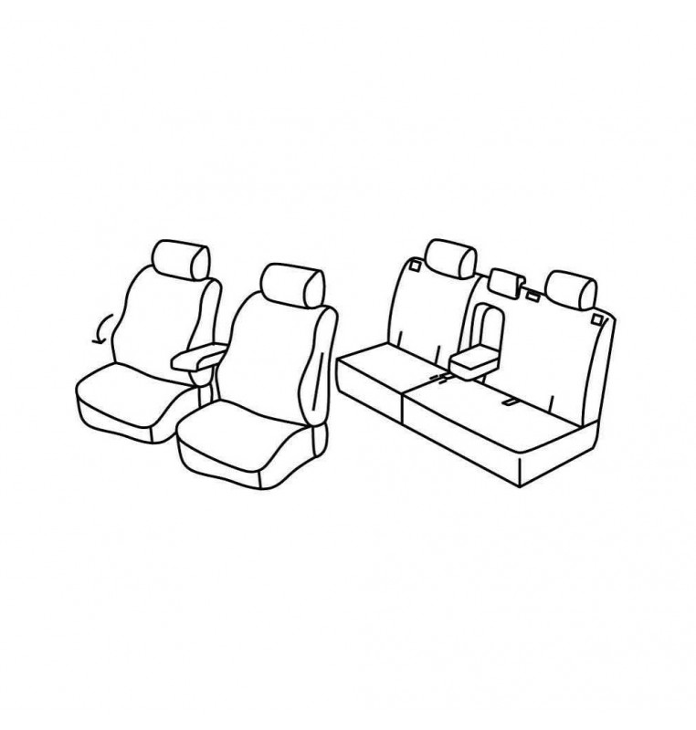 Set coprisedili Superior - Nocciola - compatibile per Opel Antara (11/06>05/17)