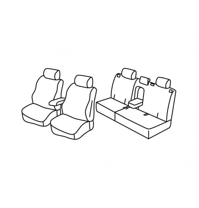 Set coprisedili Superior - Nocciola - compatibile per Opel Antara (11/06>05/17)