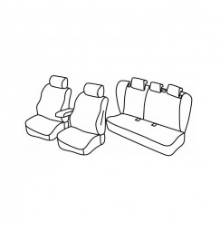 Set coprisedili Superior - Beige - compatibile per Opel Insignia 4p (02/09>10/13)