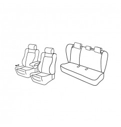 Set coprisedili Superior - Beige - compatibile per Opel Insignia 4p (02/09>10/13)