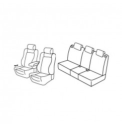 Set coprisedili Superior - Nocciola - compatibile per Opel Meriva (05/10>01/14) ARG