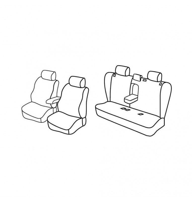 Set coprisedili Superior - Nocciola - compatibile per Opel Vectra 5p (10/02>01/09)