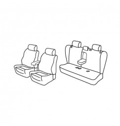 Set coprisedili Superior - Beige - compatibile per Opel Vectra 5p (10/02>01/09)