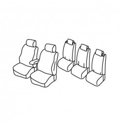 Set coprisedili Superior - Beige - compatibile per Opel Zafira Tourer (11/11>12/19) Enjoy