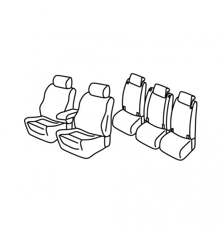 Set coprisedili Superior - Nocciola - compatibile per Opel Zafira Tourer (11/11>12/19) Exclusive