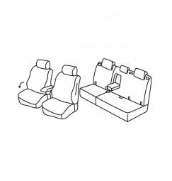 Set coprisedili Superior - Nocciola - compatibile per Chevrolet Trax (03/13>09/15)  - Opel Mokka (11/12>03/16)  - Opel Mokka X (