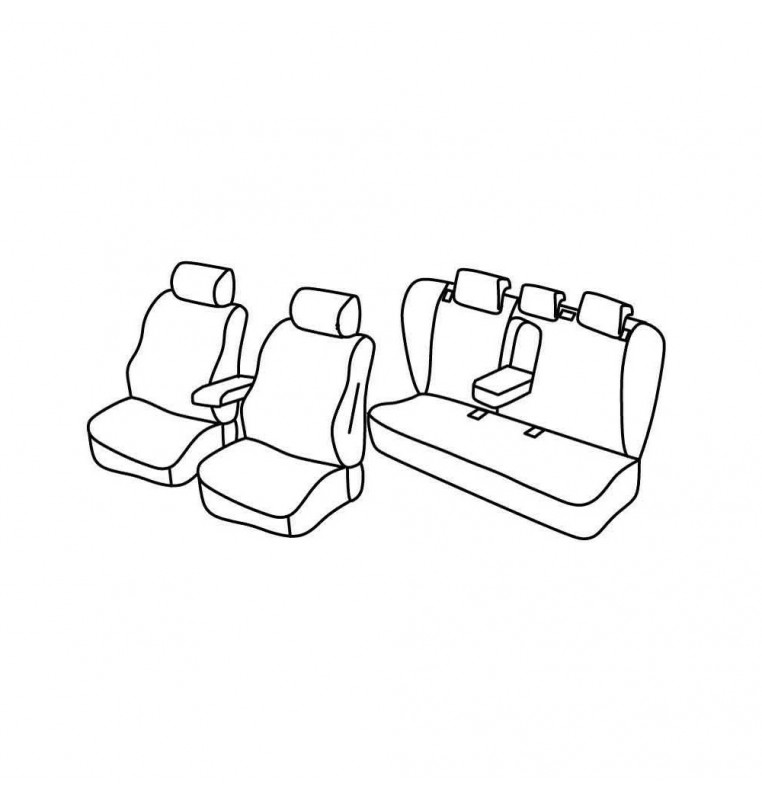 Set coprisedili Superior - Nocciola - compatibile per Opel Insignia 4p (11/13>04/17)