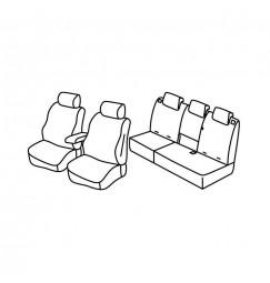 Set coprisedili Superior - Nocciola - compatibile per Opel Crossland X (06/17>) Innovation