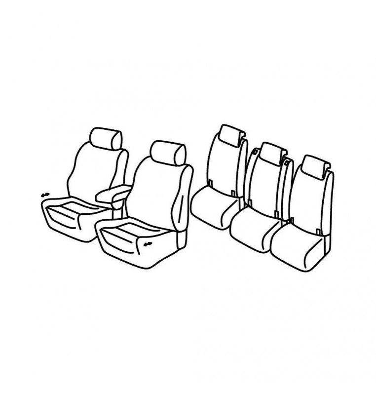 Set coprisedili Superior - Nocciola - compatibile per Opel Zafira Tourer (11/11>12/19)