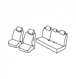 Set coprisedili Superior - Nocciola - compatibile per Opel Mokka (11/20>) GS Line, anche elettrica