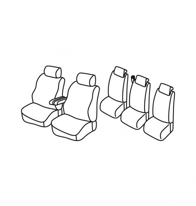 Set coprisedili Superior - Nocciola - compatibile per Peugeot 307 sw (05/02>04/08) dal 2006