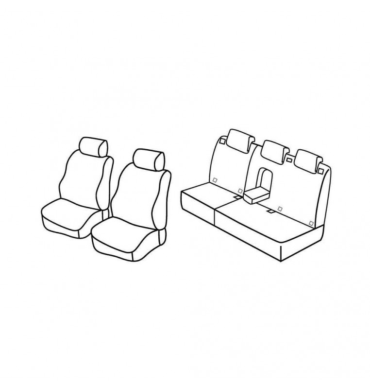 Set coprisedili Superior - Nocciola - compatibile per Renault Koleos (06/08>01/14) Expression