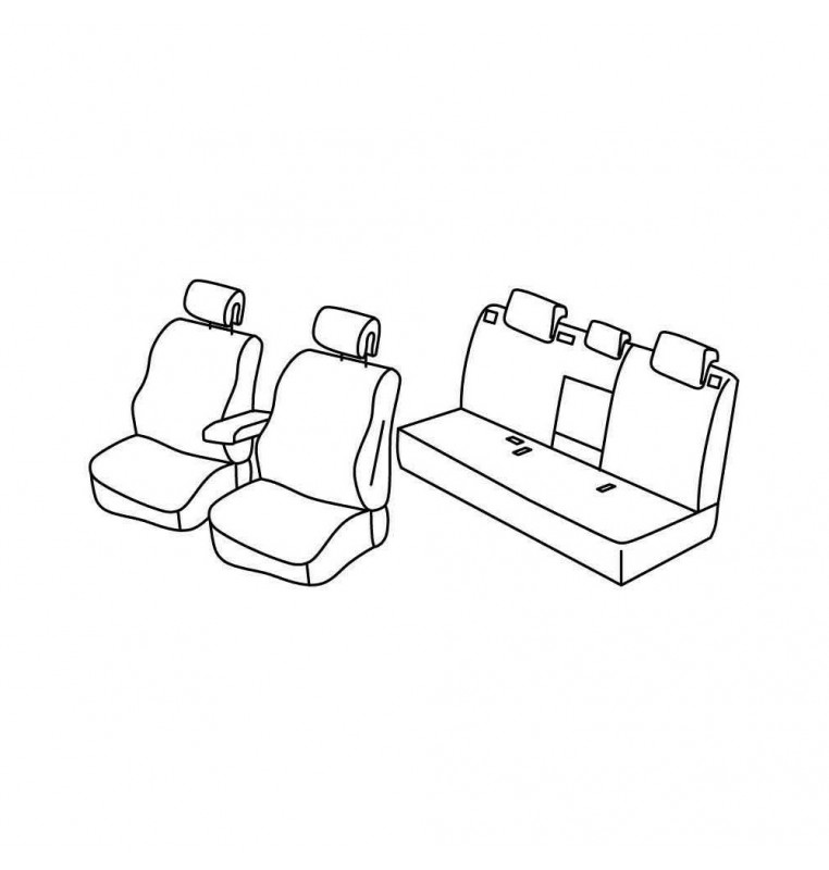 Set coprisedili Superior - Nocciola - compatibile per Renault Laguna III 5p (10/07>04/13)