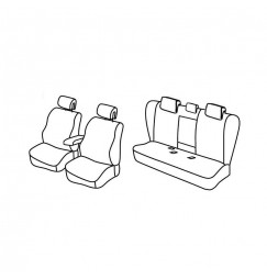 Set coprisedili Superior - Beige - compatibile per Renault Laguna III Sportour (10/07>04/13)