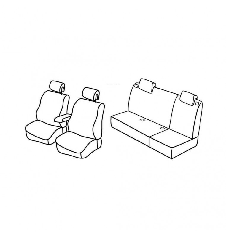 Set coprisedili Superior - Nocciola - compatibile per Renault Megane III Sportour (09/09>09/16)