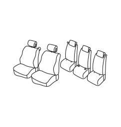 Set coprisedili Superior - Beige - compatibile per Renault Scenic (06/03>08/09)