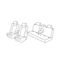 Set coprisedili Superior - Beige - compatibile per Renault Kadjar (06/15>03/23)