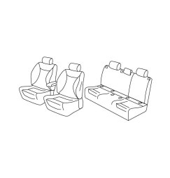 Set coprisedili Superior - Nocciola - compatibile per Renault Megane IV Berlina (01/16>) Intens