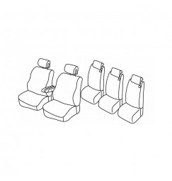 Set coprisedili Superior - Beige - compatibile per Renault Espace (09/12>04/15)