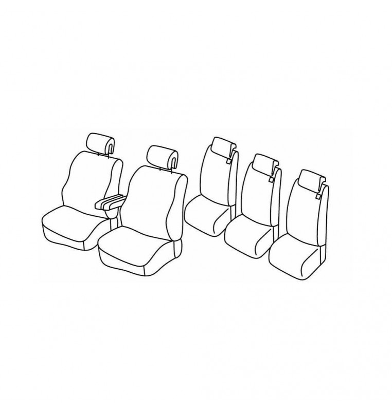 Set coprisedili Superior - Beige - compatibile per Renault Espace (09/12>04/15)