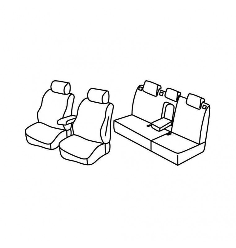 Set coprisedili Superior - Nocciola - compatibile per Renault Fluence (01/12>04/15)