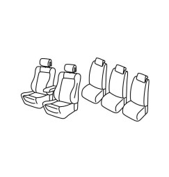 Set coprisedili Superior - Beige - compatibile per Renault Espace (05/15>03/23)