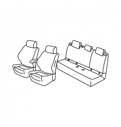 Set coprisedili Superior - Beige - compatibile per Renault Captur (12/19>)