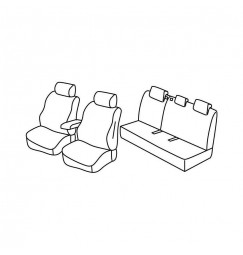 Set coprisedili Superior - Beige - compatibile per Renault Modus (02/08>06/13)