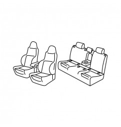 Set coprisedili Superior - Nocciola - compatibile per Renault Megane IV Berlina (01/16>) GT Line