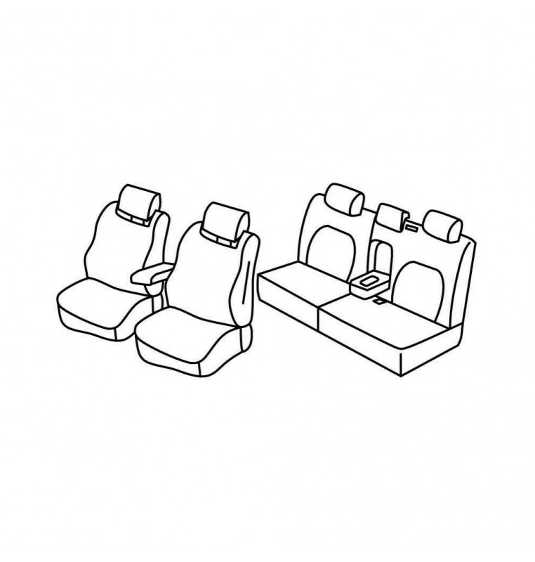 Set coprisedili Superior - Nocciola - compatibile per Seat Altea (04/04>12/14)