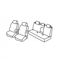 Set coprisedili Superior - Nocciola - compatibile per Seat Ateca (07/16>) Style, Business