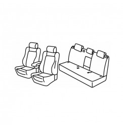 Set coprisedili Superior - Beige - compatibile per Seat Ateca (07/16>) Xcellence