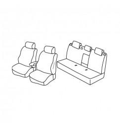 Set coprisedili Superior - Nocciola - compatibile per Seat Toledo (01/13>07/15)