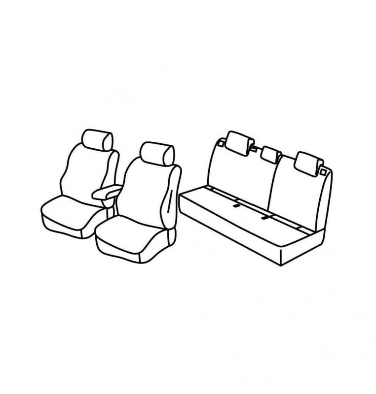 Set coprisedili Superior - Beige - compatibile per Seat Ateca (07/16>) Style