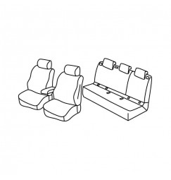 Set coprisedili Superior - Nocciola - compatibile per Seat Arona (11/17>) Style