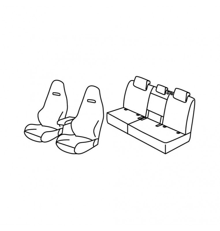 Set coprisedili Superior - Beige - compatibile per Seat Tarraco (01/19>) FR