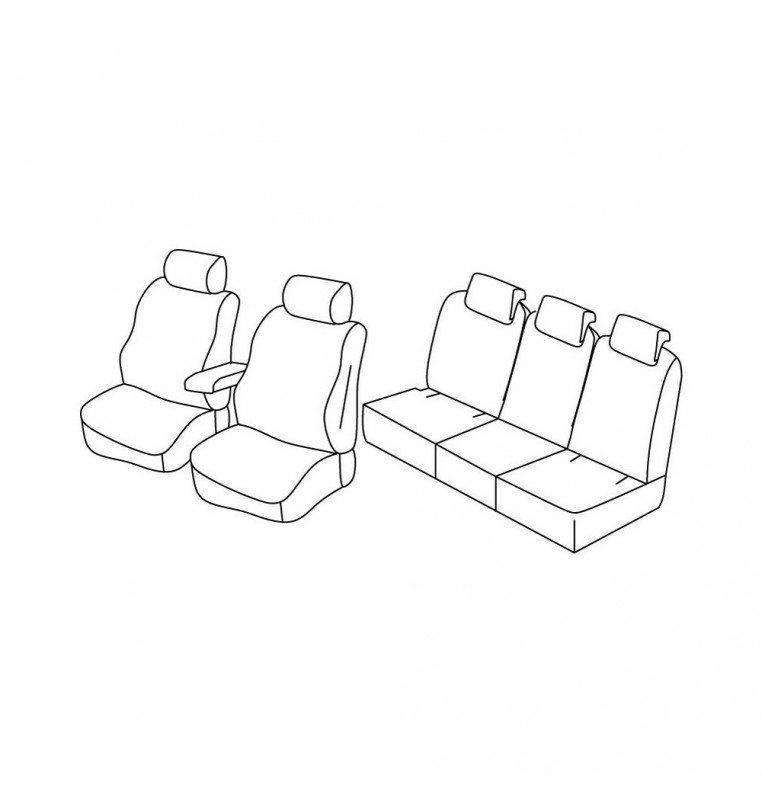 Set coprisedili Superior - Nocciola - compatibile per Skoda Yeti (01/14>12/17) Active