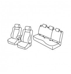 Set coprisedili Superior - Nocciola - compatibile per Skoda Karoq (12/17>)