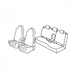 Set coprisedili Superior - Nocciola - compatibile per Skoda Karoq (12/17>)