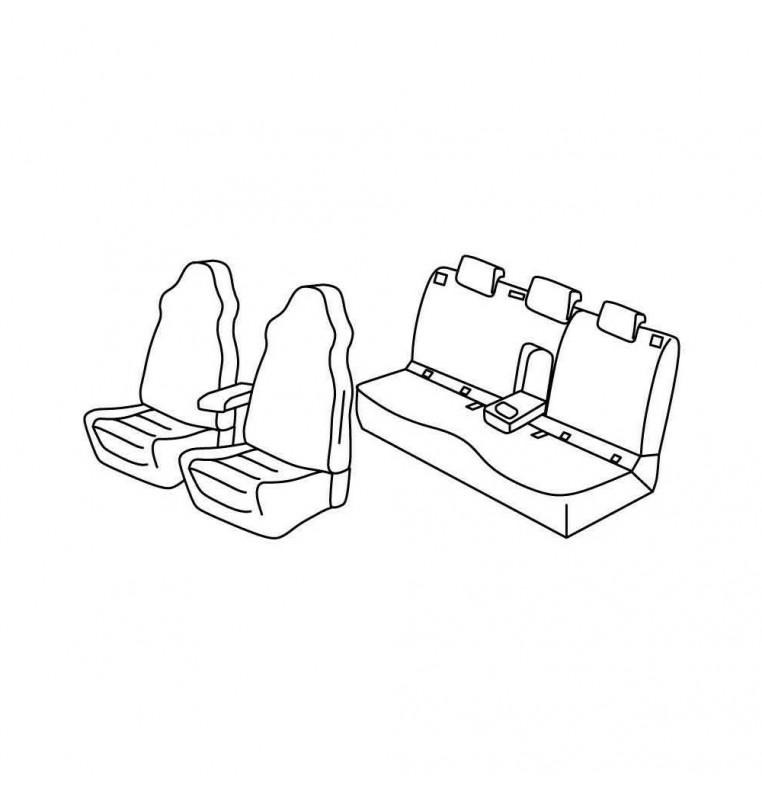 Set coprisedili Superior - Nocciola - compatibile per Skoda Karoq (12/17>)