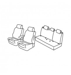 Set coprisedili Superior - Nocciola - compatibile per Skoda Octavia Wagon (06/20>)