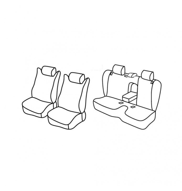 Set coprisedili Superior - Beige - compatibile per Subaru Forester (04/08>01/13)