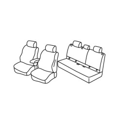 Set coprisedili Superior - Nocciola - compatibile per Subaru Forester (04/08>01/13)