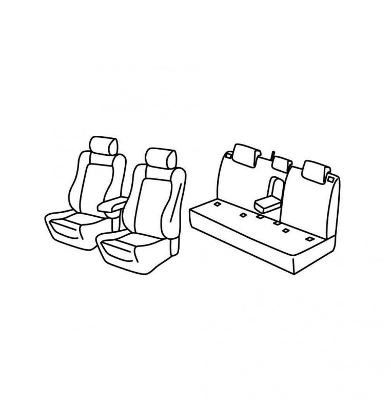 Set coprisedili Superior - Beige - compatibile per Subaru Xv (02/18>)
