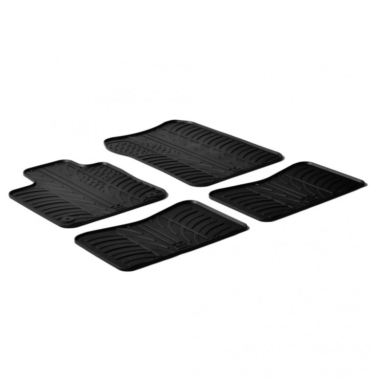 Set tappeti su misura in gomma - compatibile per  Renault Twingo (06/07>08/14)